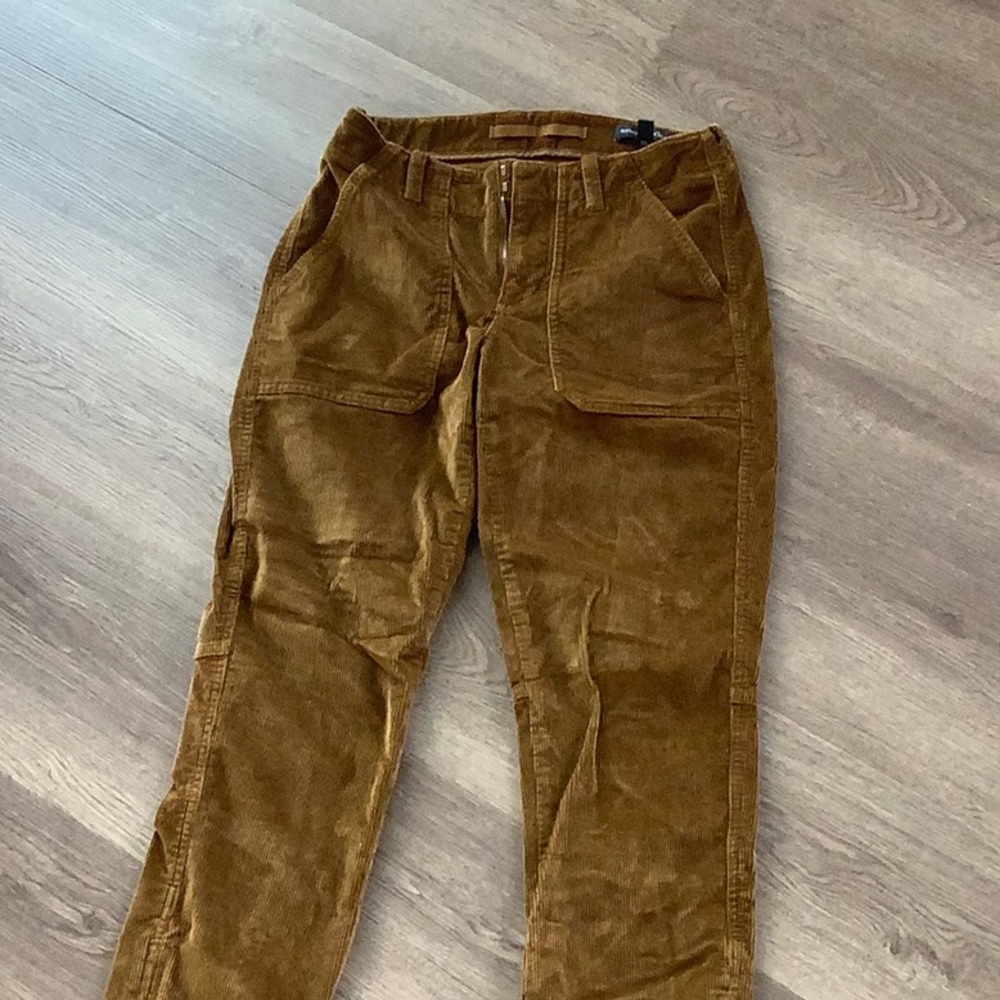 Banana republic corduroy pants joggers. Like new. Goldish brown color